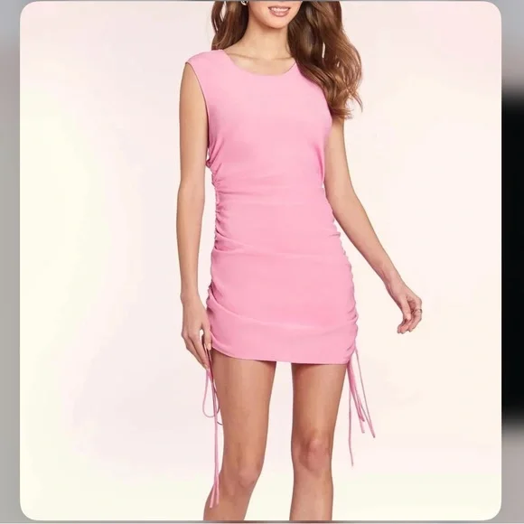 Amanda Uprichard Pink Nessa Dress - Picture 2 of 9